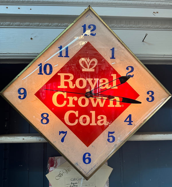 Royal Crown Cola Diamond Clock Pam Clock Co. GA20153