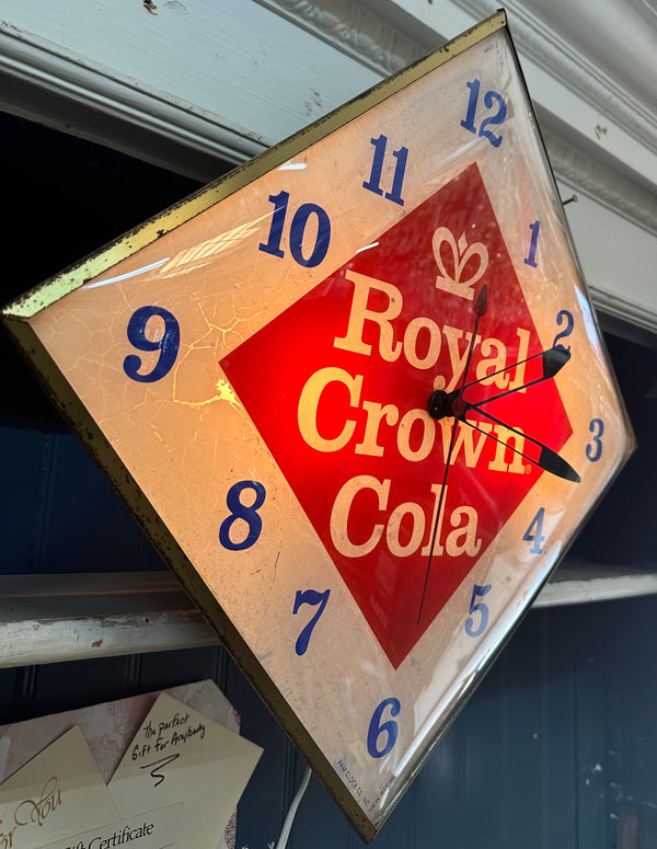 Royal Crown Cola Diamond Clock Pam Clock Co. GA20153