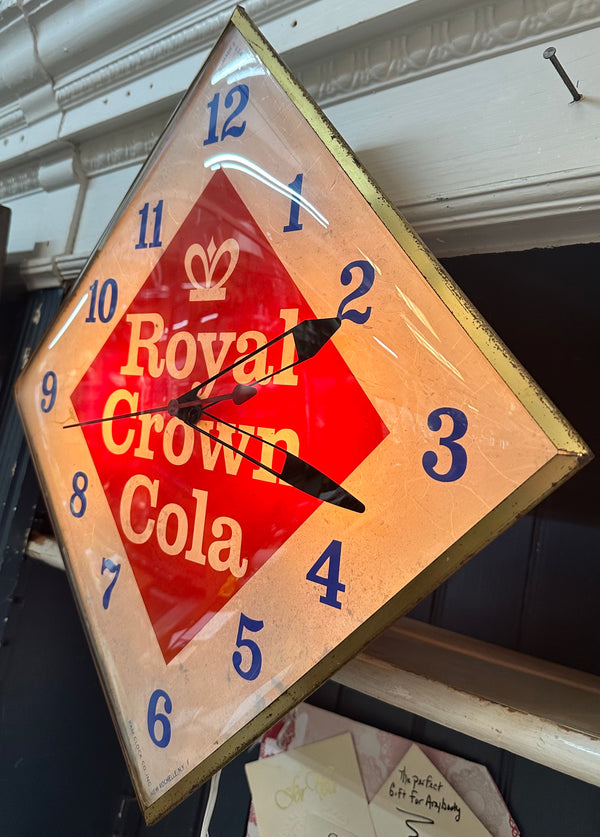 Royal Crown Cola Diamond Clock Pam Clock Co. GA20153