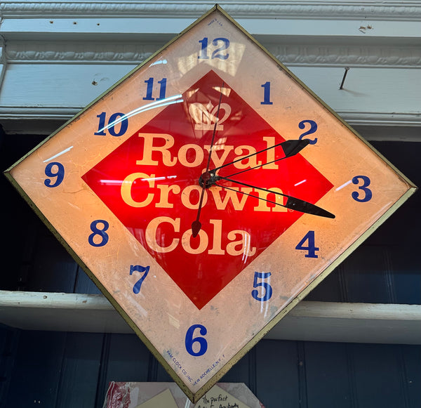 Royal Crown Cola Diamond Clock Pam Clock Co. GA20153