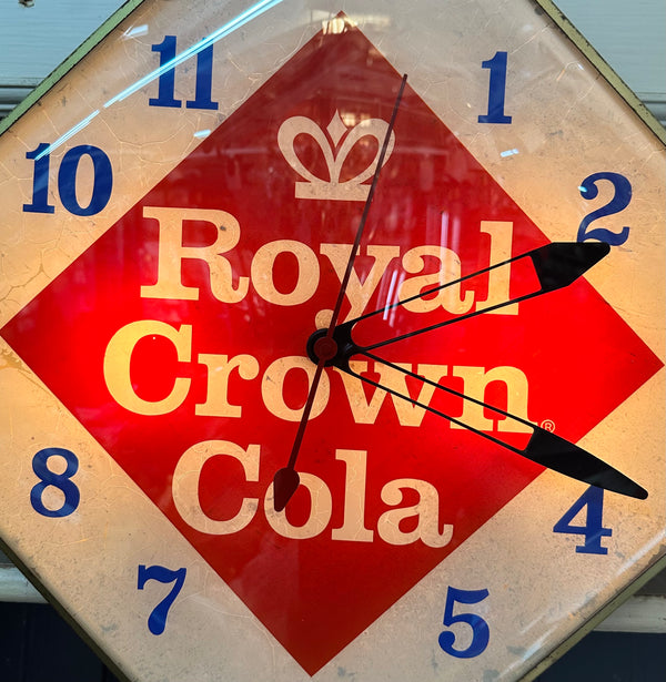 Royal Crown Cola Diamond Clock Pam Clock Co. GA20153