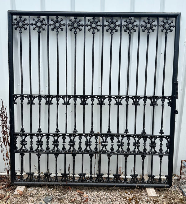 Ornate Painted Iron Driveway Gate Pair GA20154