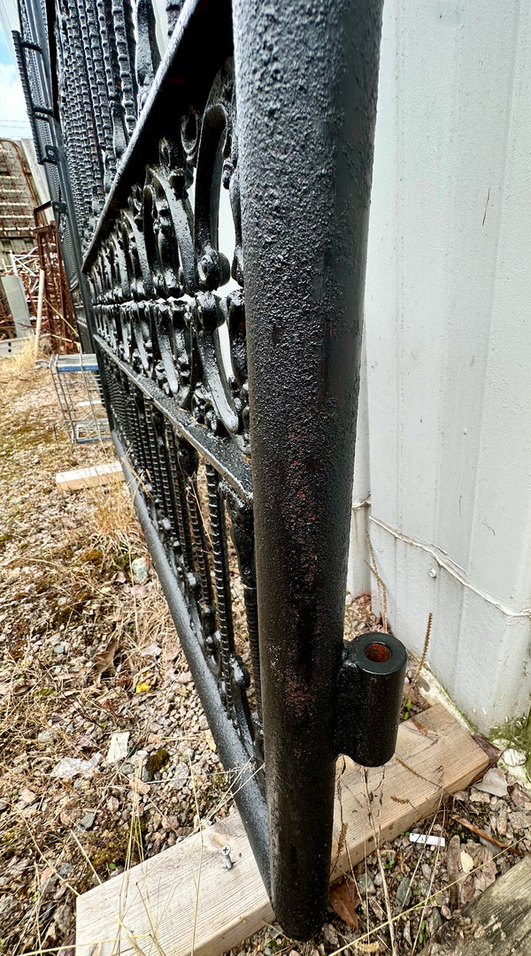 Ornate Painted Iron Driveway Gate Pair GA20154