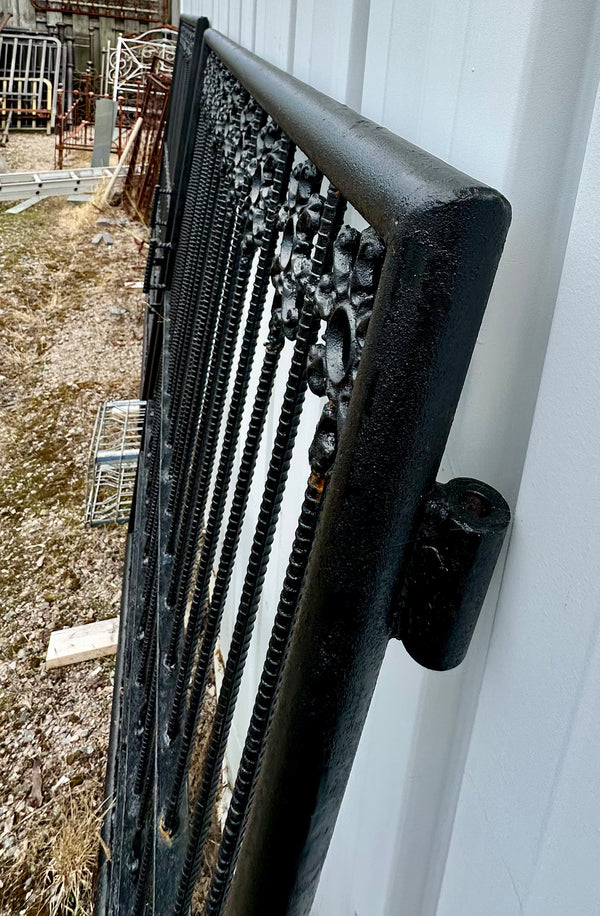 Ornate Painted Iron Driveway Gate Pair GA20154