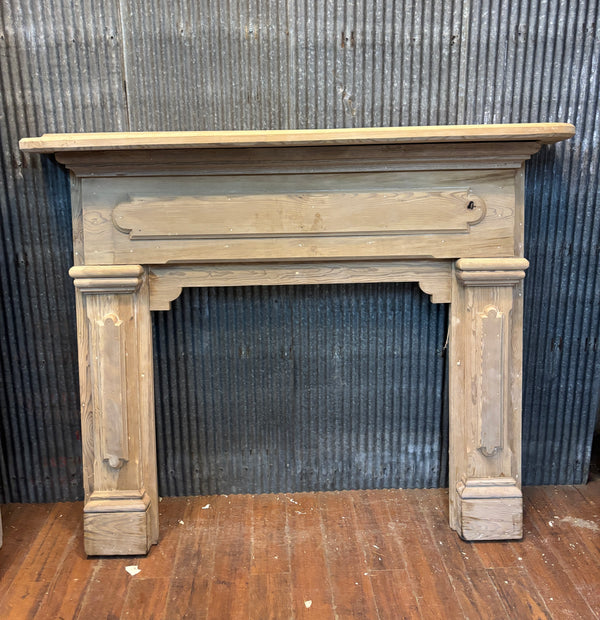 Ornate Art Deco Fireplace Mantel with Raised Panels 69" Wide by 55" Tall GA9632