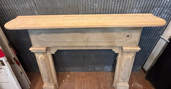 Ornate Art Deco Fireplace Mantel with Raised Panels 69" Wide by 55" Tall GA9632