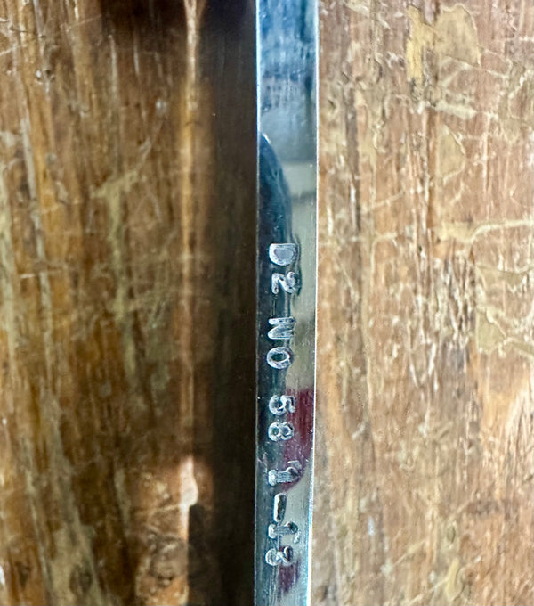 Engraved 'D. Sebra' D2 Steel and Wood Hunting Knife Made in VA GA20163