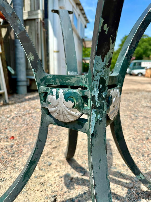 Outdoor Patio Cast Aluminum Table Bases w/ Coriander Table Tops GA20167