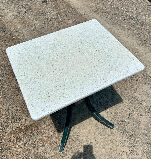 Outdoor Patio Cast Aluminum Table Bases w/ Coriander Table Tops GA20167