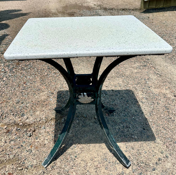 Outdoor Patio Cast Aluminum Table Bases w/ Coriander Table Tops GA20167