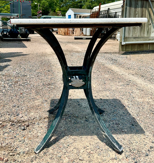 Outdoor Patio Cast Aluminum Table Bases w/ Coriander Table Tops GA20167