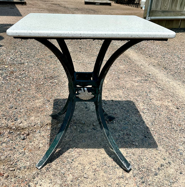 Outdoor Patio Cast Aluminum Table Bases w/ Coriander Table Tops GA20167