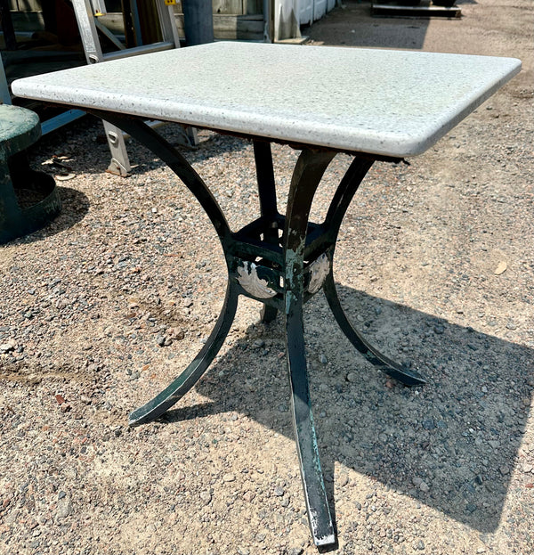 Outdoor Patio Cast Aluminum Table Bases w/ Coriander Table Tops GA20167