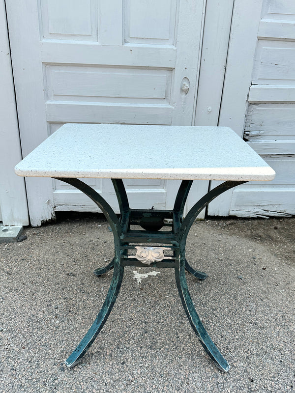 Outdoor Patio Cast Aluminum Table Bases w/ Coriander Table Tops GA20168