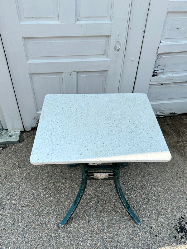 Outdoor Patio Cast Aluminum Table Bases w/ Coriander Table Tops GA20168