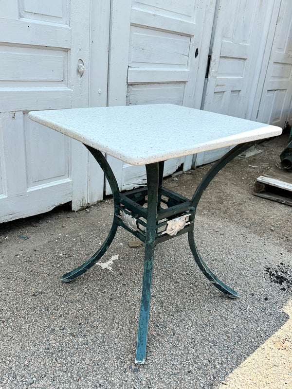 Outdoor Patio Cast Aluminum Table Bases w/ Coriander Table Tops GA20168