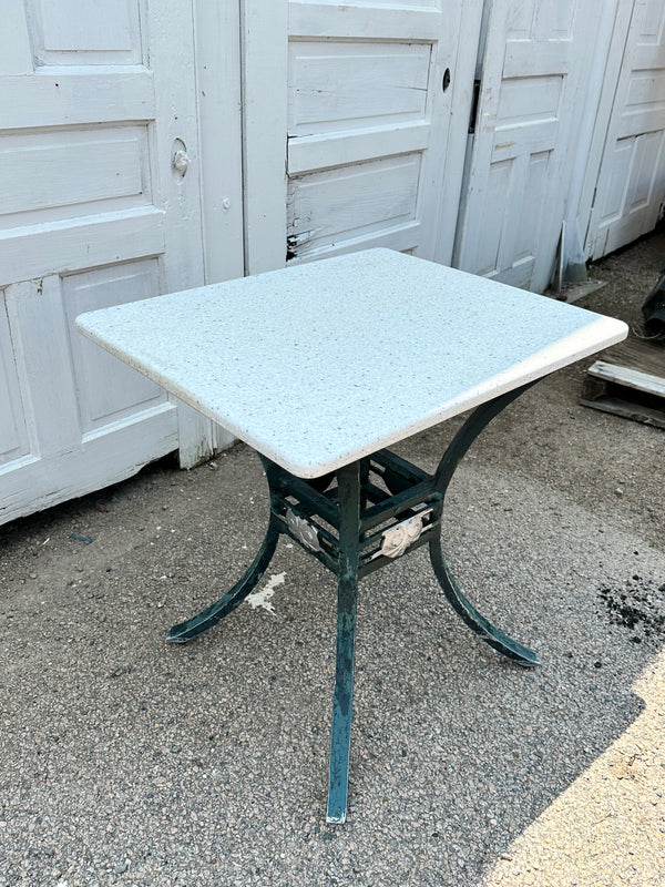 Outdoor Patio Cast Aluminum Table Bases w/ Coriander Table Tops GA20168