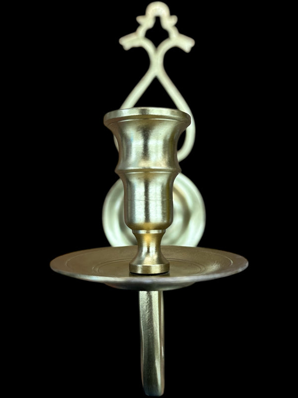 Brass Candle Wall Sconce Pair GA20074