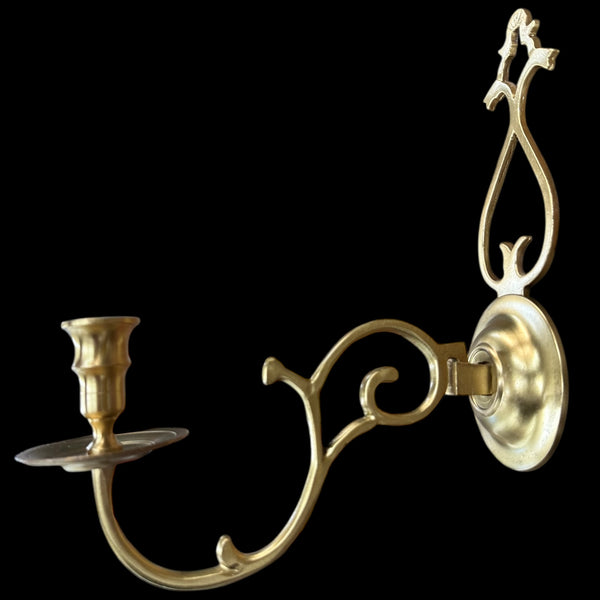 Brass Candle Wall Sconce Pair GA20074
