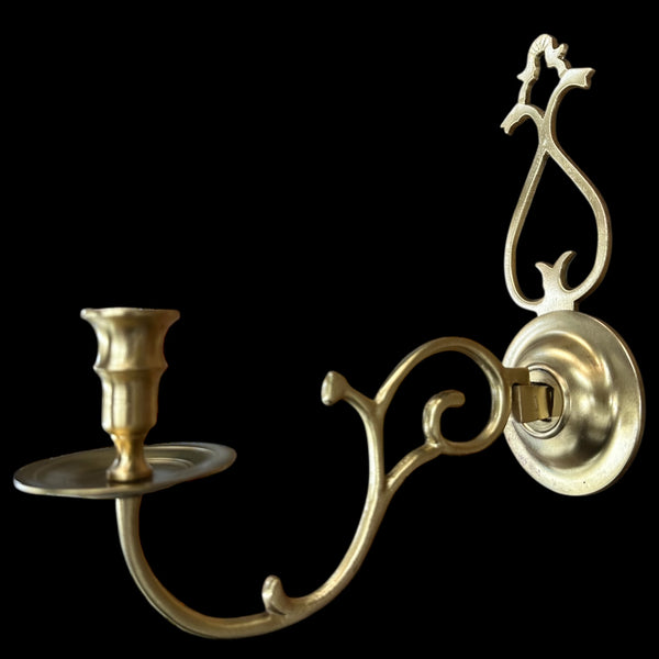 Brass Candle Wall Sconce Pair GA20074