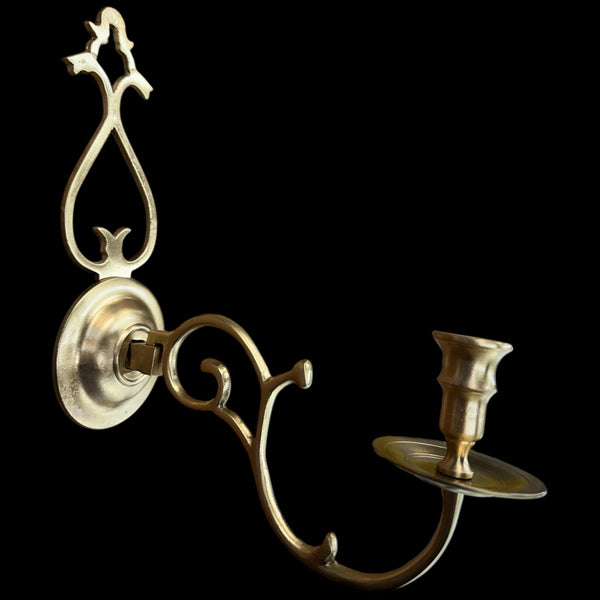 Brass Candle Wall Sconce Pair GA20074