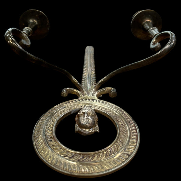 Brass Candle Wall Sconce Pair GA20075