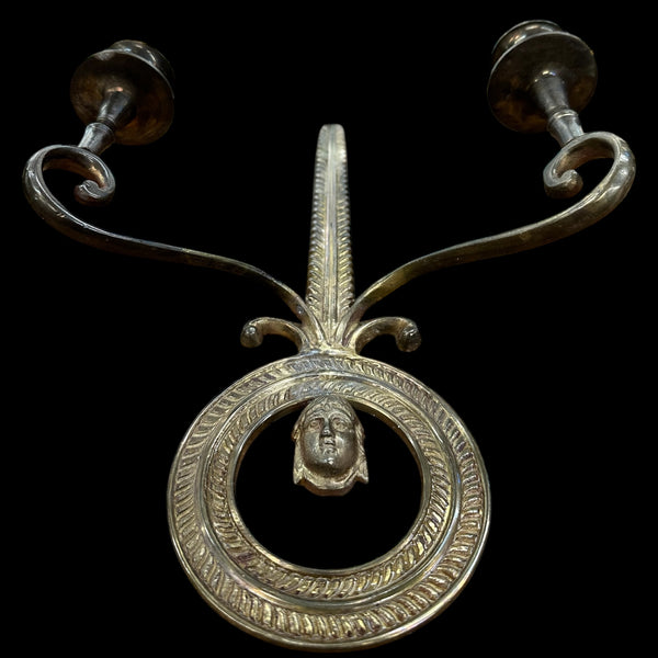 Brass Candle Wall Sconce Pair GA20075