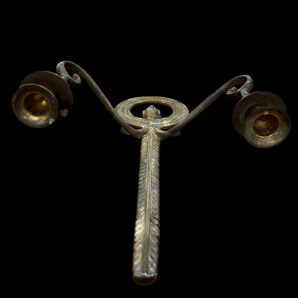 Brass Candle Wall Sconce Pair GA20075