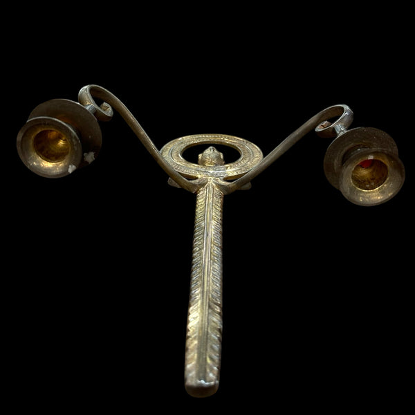 Brass Candle Wall Sconce Pair GA20075