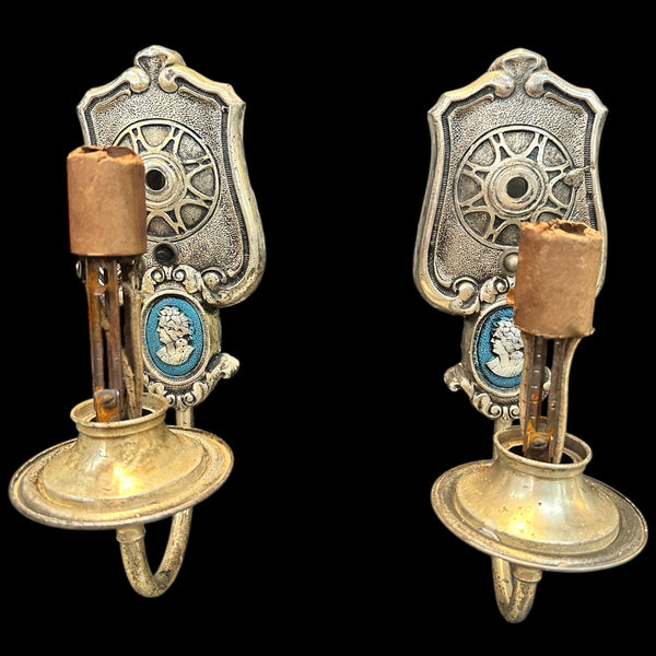 Brass Wall Sconce Pair GA20078