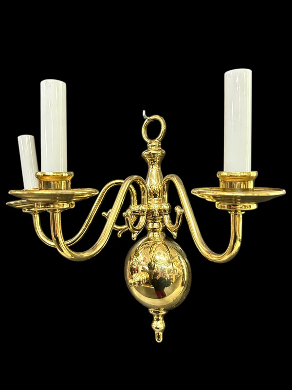 3-Arm Solid Brass Wall Sconce Set GA20092