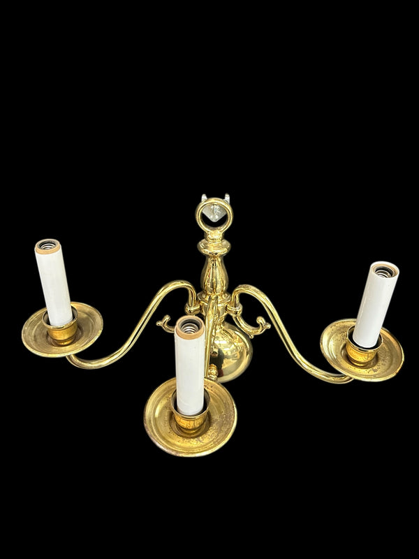 3-Arm Solid Brass Wall Sconce Set GA20092