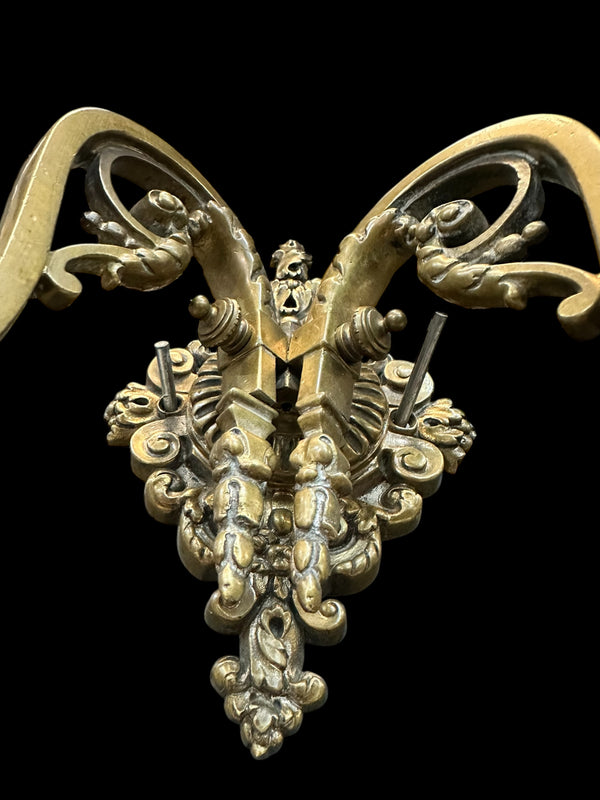 Brass Candle Wall Sconce Pair GA20094