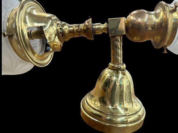 Brass Welsbach Reflex Inverted Gas/Electric Wall Sconce GA20095