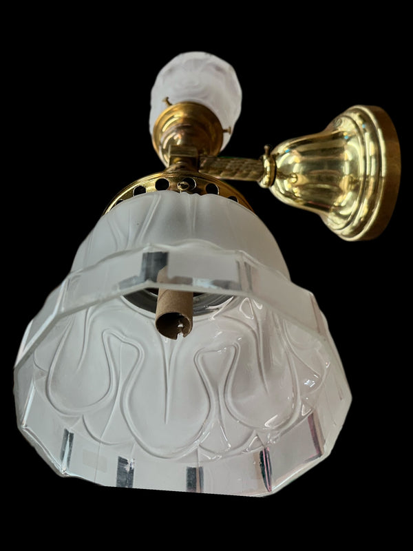 Brass Welsbach Reflex Inverted Gas/Electric Wall Sconce GA20095