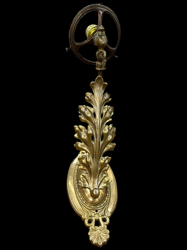 Art Nouveau Brass Wall Sconce Pair GA20096