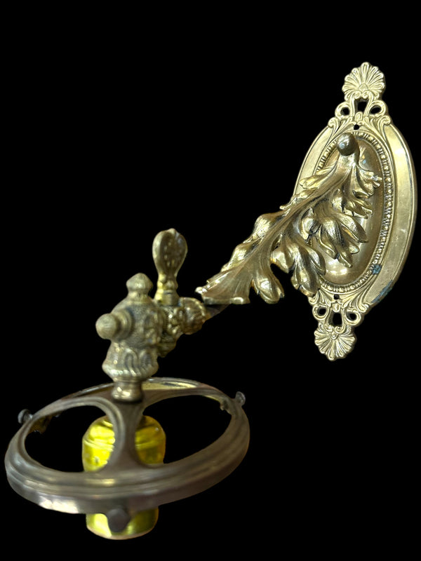 Art Nouveau Brass Wall Sconce Pair GA20096