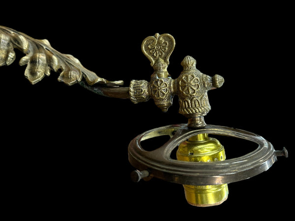 Art Nouveau Brass Wall Sconce Pair GA20096