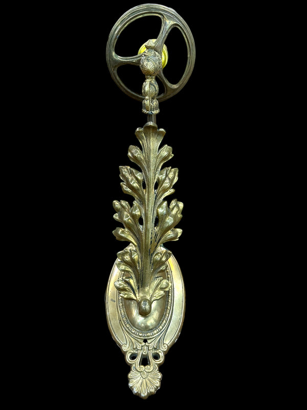 Art Nouveau Brass Wall Sconce Pair GA20096