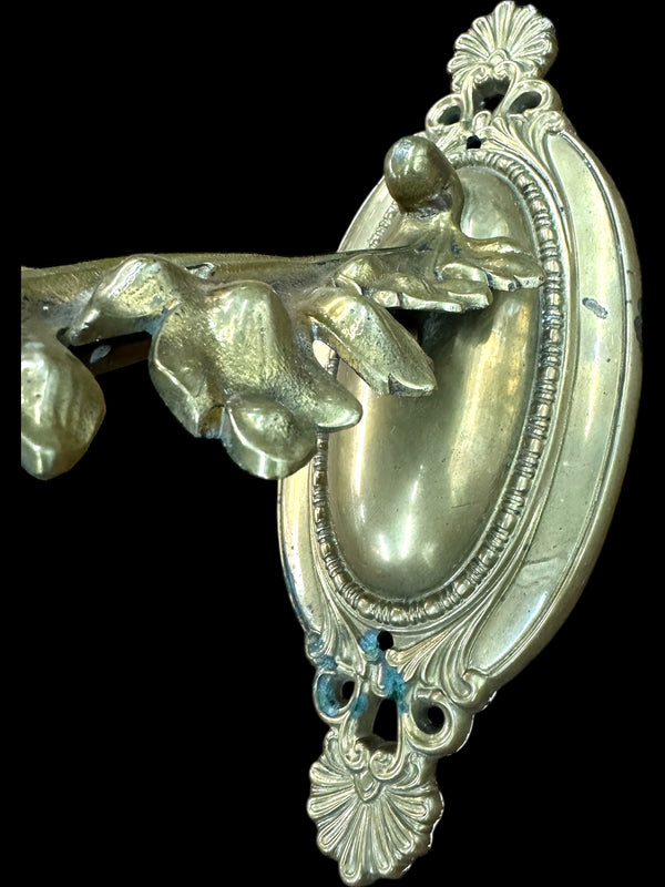 Art Nouveau Brass Wall Sconce Pair GA20096