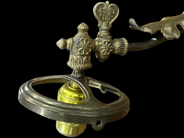 Art Nouveau Brass Wall Sconce Pair GA20096
