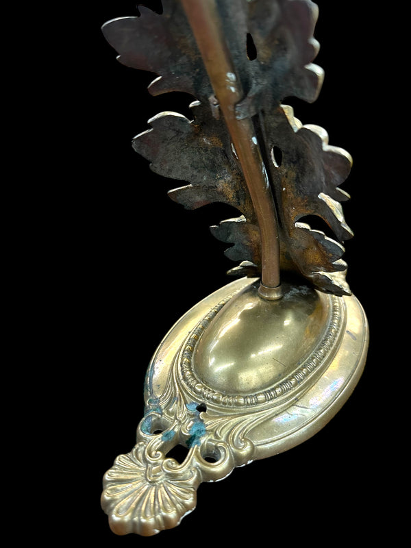 Art Nouveau Brass Wall Sconce Pair GA20096