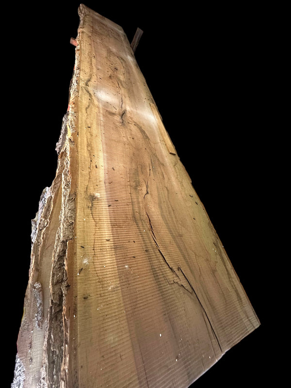 Pressure Treated Poplar Live Edge Wood Slab GA20106