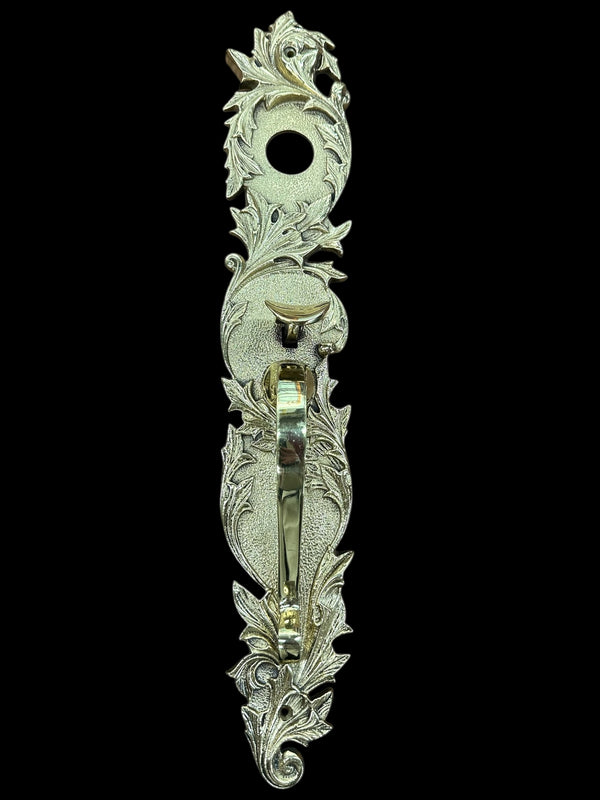 Antique Art Nouveau Brass Door Handle Pair GA1031