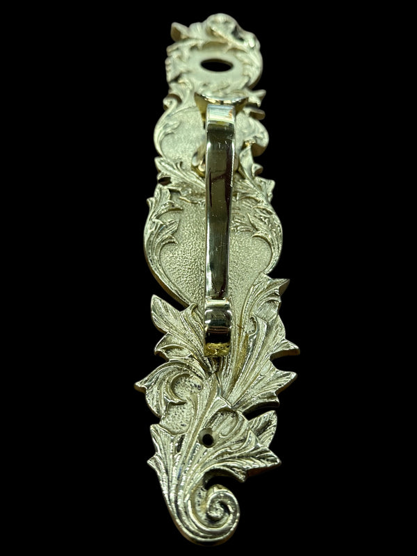 Antique Art Nouveau Brass Door Handle Pair GA1031