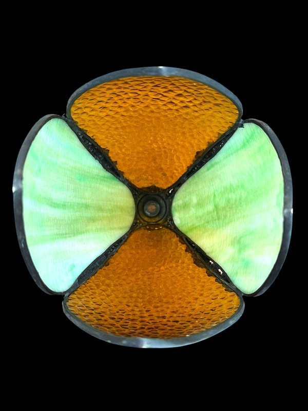 Antique Slag & Amber Glass Tulip Pedant Shade GA20146