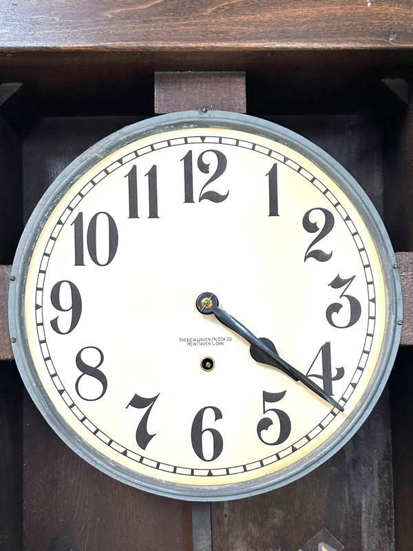 NOS New Haven Clock Co. "Sauer's Extracts" Advertising Wall Clock GA20148