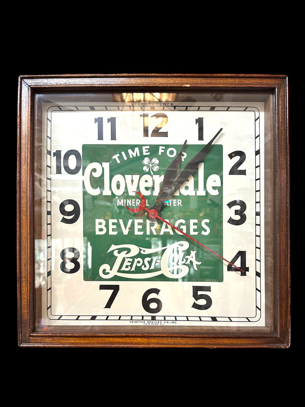 Cloverdale Pepsi-Cola Beverages Wall Clock GA20151