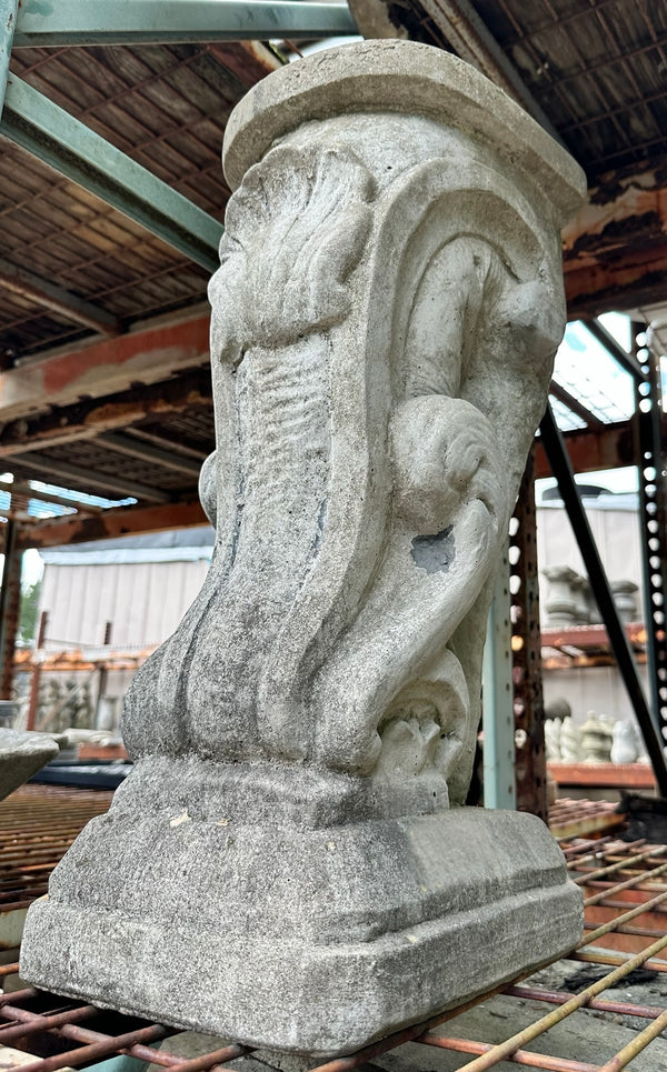Outdoor Concrete Scrolled Pedestal Base GA20198