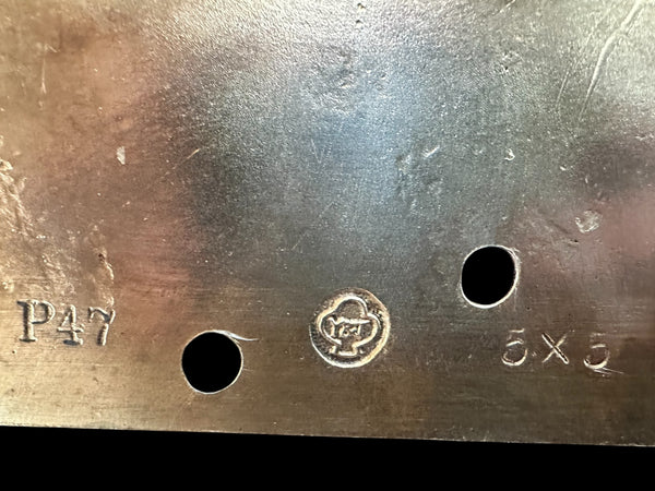 Set of 3 Y&T Red Brass Butt Hinges GA20219